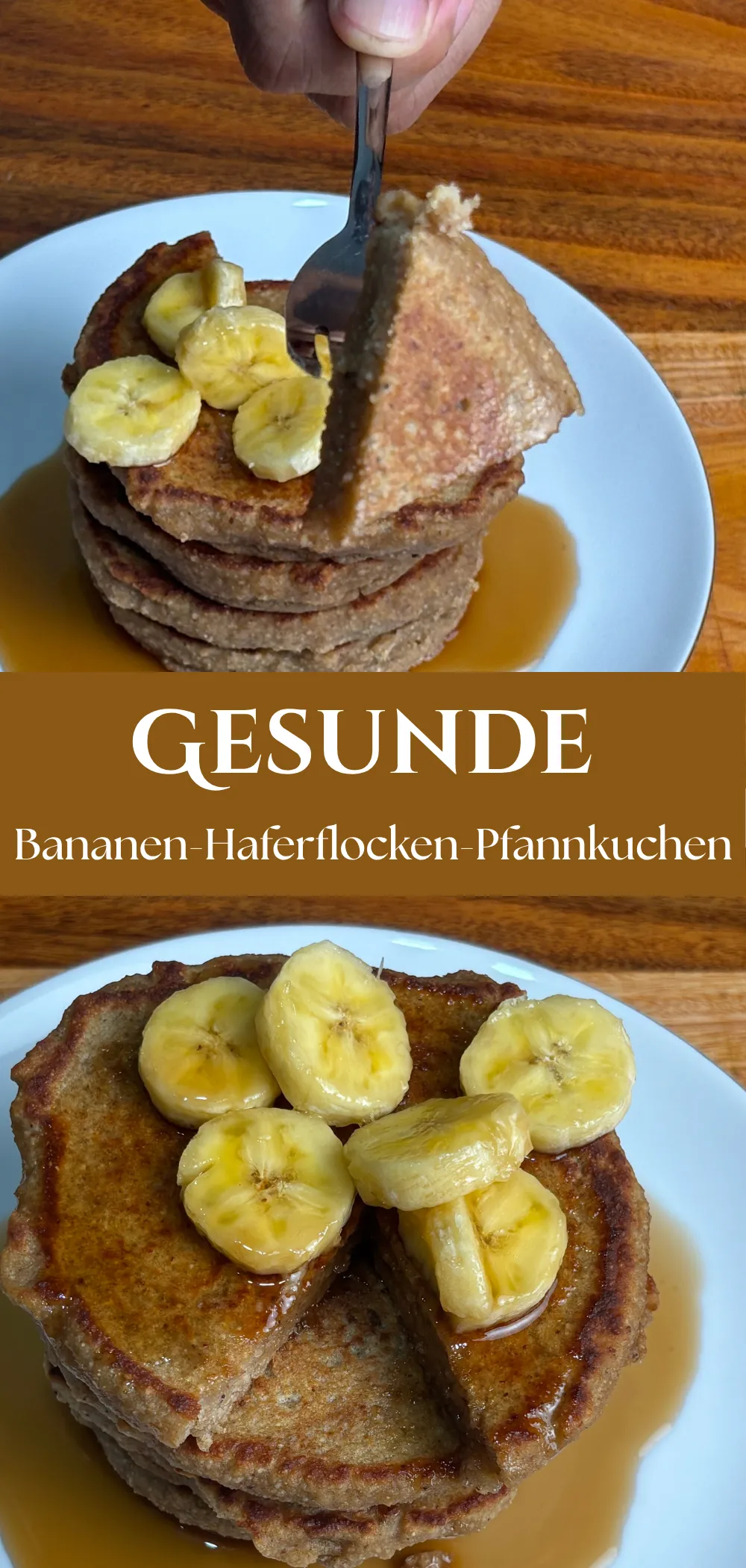 Bananen-Haferflocken-Pfannkuchen