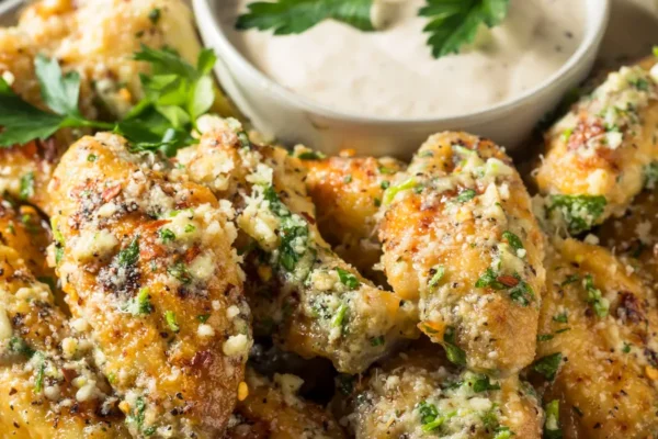 Knoblauch-Parmesan-Sauce