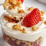 Joghurt-Parfait mit Erdbeeren